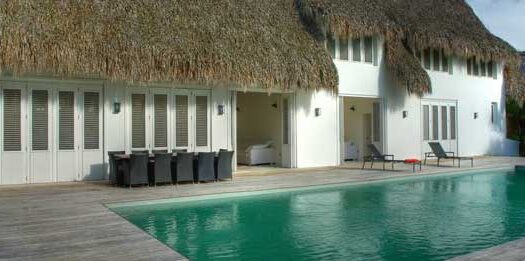 Luxurious beachfront villa in private community