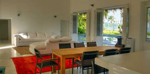Luxurious beachfront villa in private community