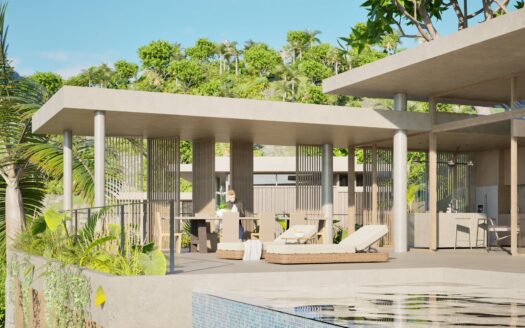 Villa de 3 habitaciones en preventa en comunidad ecológica con vista al mar