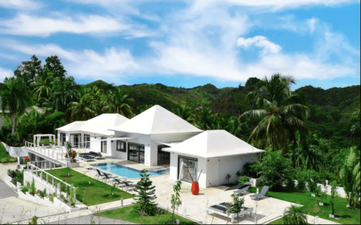 Villa contemporánea de 5 dormitorios con vista al océano