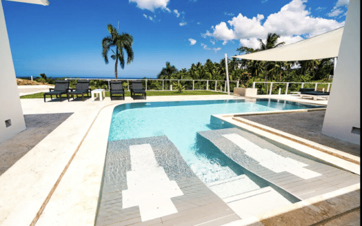Villa contemporánea de 5 dormitorios con vista al océano