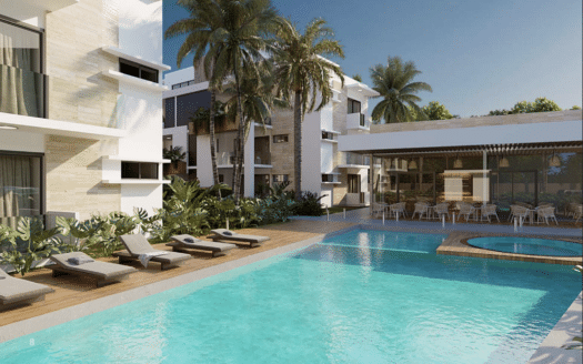 Luxurious beachfront development on pristine Punta Popy Beach