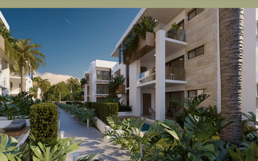 Luxurious beachfront development on pristine Punta Popy Beach