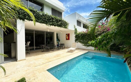 Tax-free villa steps from Punta Popy Beach