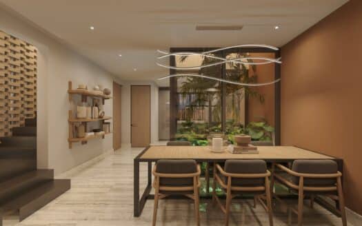 Casas adosadas en desarrollo de primera línea