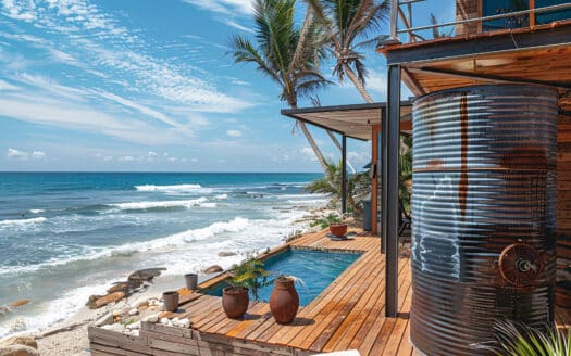 Villa con finestre panoramiche a tutta altezza e rinfrescante brezza oceanica nella Repubblica Dominicana