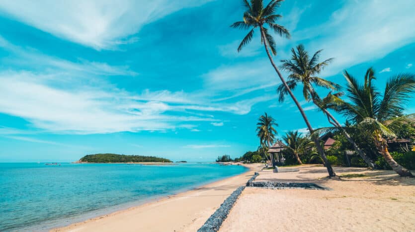 Coastal neighborhood in Las Terrenas with oceanfront views and modern villas ideal for dream home construction.